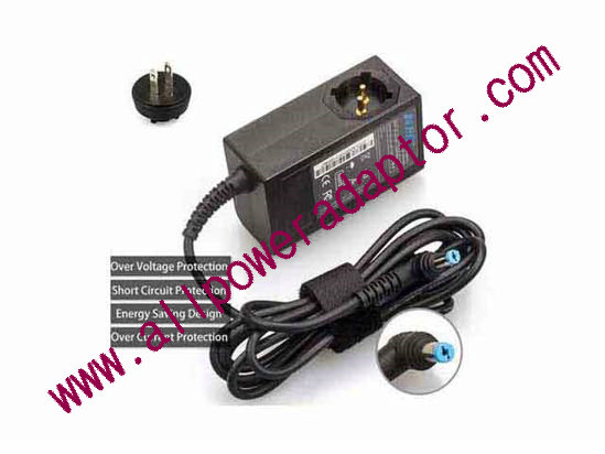 KFD KFD19342 AC Adapter- Laptop 19V 3.42A, 5.5/1.7mm, US 2P