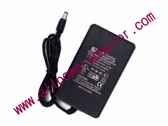 PHIHONG PSA36A-180 AC Adapter 18V 2A, 5.5/2.5mm, 2-Prong