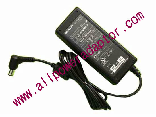 Sharp AC Adapter 19V 3.42A, 5.5/2.5mm, 2-Prong