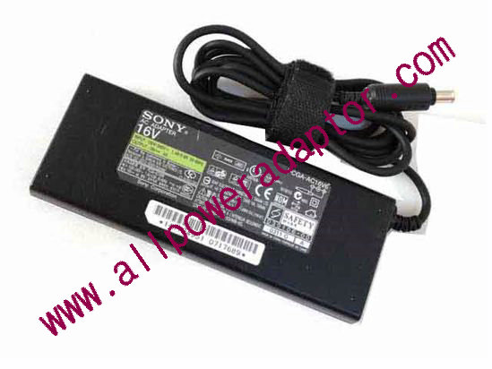 Sony AC Adapter 16V 4A, 6.5/4.0mm W/Pin, 2-Prong