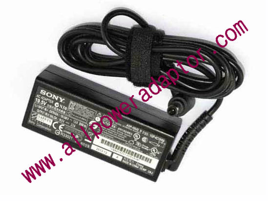 Sony AC Adapter 19.5V 2.3A, 6.5/4.3mm W/Pin, 3-Prong