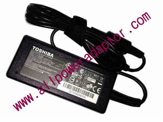 Toshiba AC Adapter 19V 1.58A, 5.5/2.5mm, 2-Prong