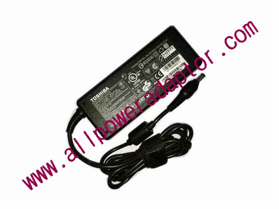 Toshiba AC Adapter 19V 3.95A, 5.5/2.5mm, 2-Prong
