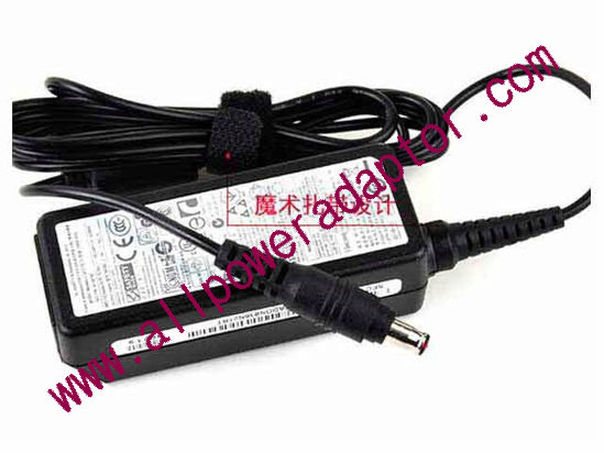 Samsung Laptop AC Adapter 19V 2.1A, 5.5/3.0mm W/Pin, 3-Prong, Z86 - Click Image to Close