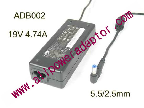 Acbel Polytech ADB002 AC Adapter- Laptop 19V 4.74A, 5.5/2.5mm, 3P
