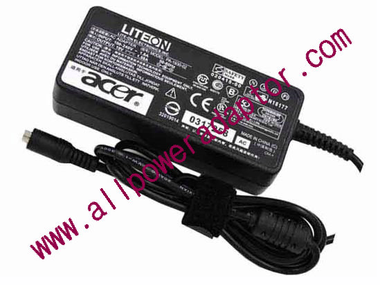 Acer AC Adapter (Acer) AC Adapter- Laptop 19V 1.58A, 5.5/1.7mm, 3P, New