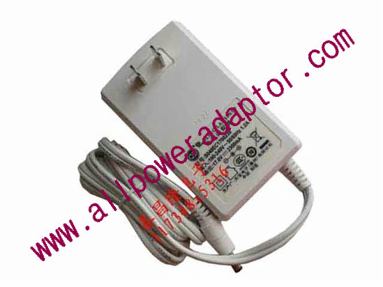 Altec Lancing S040EC1700230 AC Adapter 13V-19V 17V 2.3A, 5.5/2.1mm, US 2P Plug, White, New