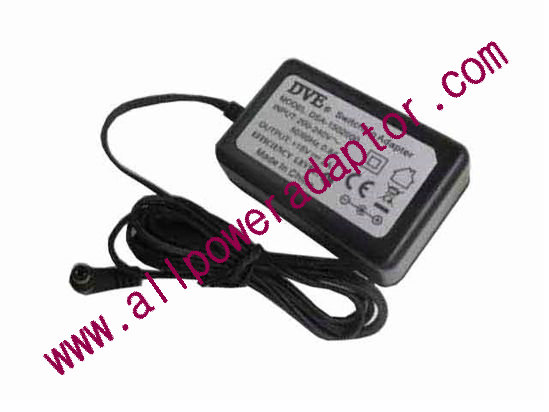 DVE DSA-1502000 AC Adapter 13V-19V 15V 2A, 5.5/2.1mm, US 2P Plug, New
