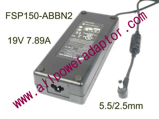 FSP Group Inc FSP150-ABBN2 AC Adapter- Laptop 19V 7.89A, 5.5/2.5mm, 3P, New