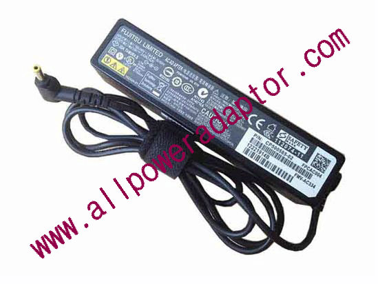 Fujitsu AC Adapter (Fujitsu) AC Adapter- Laptop FMV-AC334, 19V 3.42A, 4.0/1.1mm, 2P