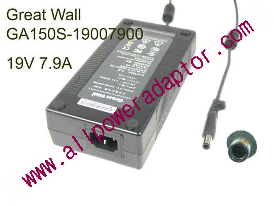 Great Wall GA150S-19007900 AC Adapter- Laptop 19V 7.9A, 7.4Barrel Tip, C14, New