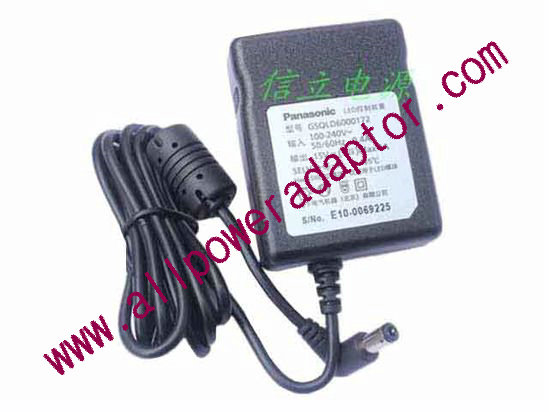 Panasonic GSQLD6000172 AC Adapter 13V-19V 15V 1A, 5.5/2.1mm, US 2P Plug, New