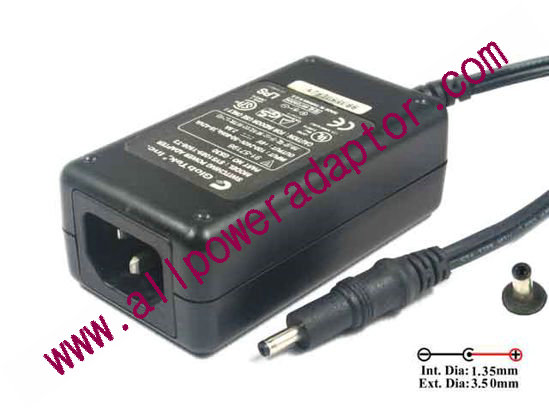 GlobTek SYS1089-1506-T3 AC Adapter 5V-12V 6V 2.5A, 3.5/1.35mm, C14