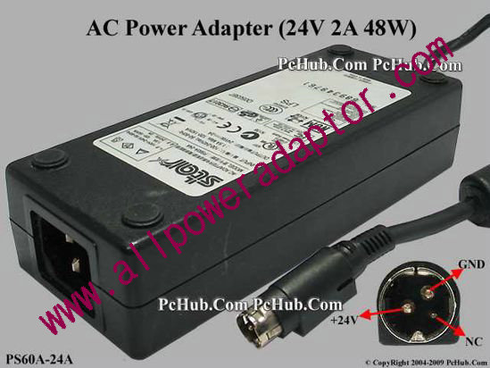 Star Micronics AC Adapter PS60A-24A, 24V 2A, 3-pin DIN, (IEC C14)