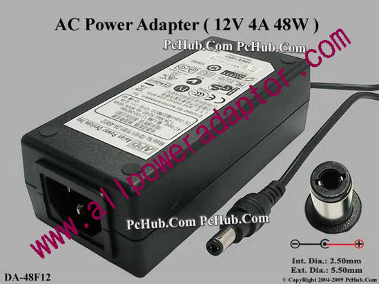 APD / Asian Power Devices DA-48M12 AC Adapter 5V-12V 12V 4A, 5.5/2.5mm, C14