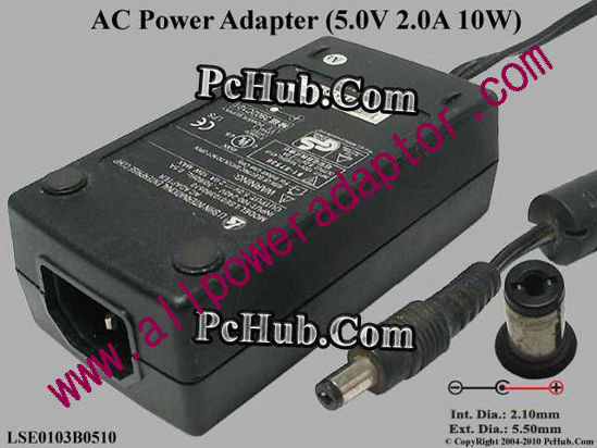 Li Shin LSE0103B0510 AC Adapter 5V-12V 5V 2A, Tip-B, (IEC C14)