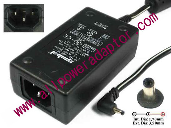 Symbol AC Adapter 5V-12V 5V 3A, 3.8/1.3mm, IEC C14