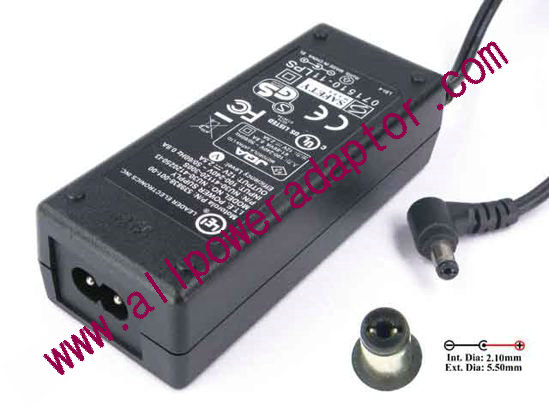 LEI / Leader NU30-4120250-I3 AC Adapter 5V-12V 12V 2.5A, 5.5/2.1mm, 2-Prong