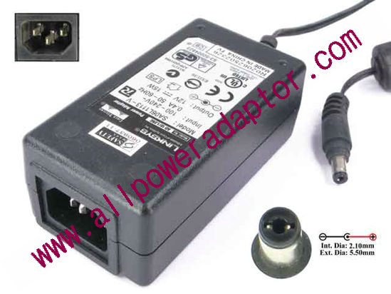 Linksys SA06L1113-V AC Adapter 5V-12V 12V 1.25, 5.5/2.1mm, C14