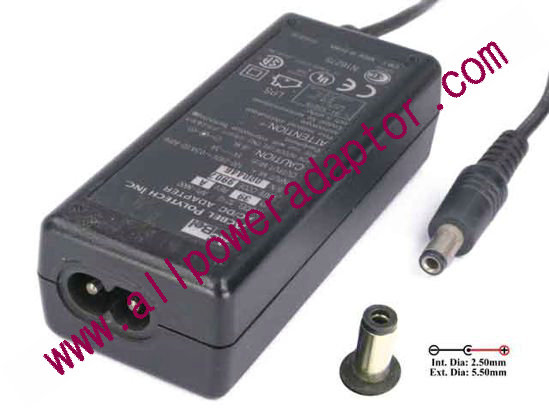 Acbel Polytech API-8600 AC Adapter 5V-12V 5V 3A, 5.5/2.5mm, 2-Prong