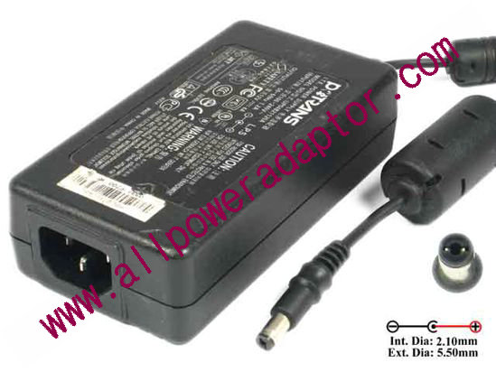 Potrans UP04821120A AC Adapter 5V-12V 12V 4A, 5.5/2.1mm, C14