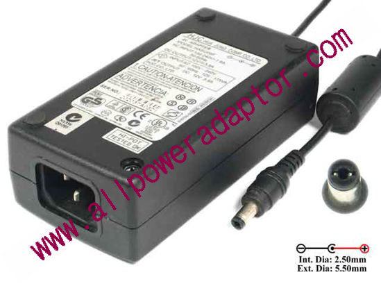 HJC HASU05F AC Adapter 5V-12V 12V 3.5A, 5.5/2.5mm, C14