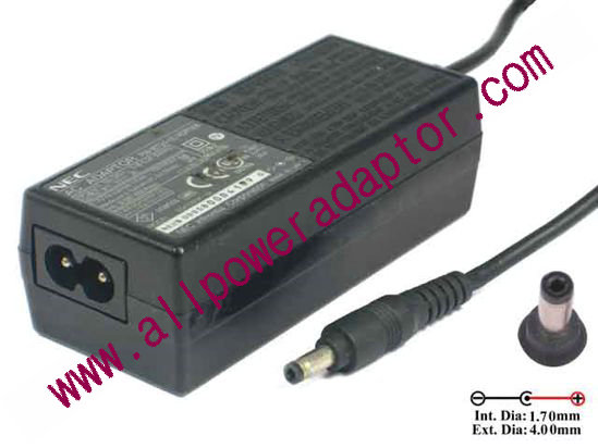 NEC ADPI001 AC Adapter 5V-12V 5V 3A, 4.0/1.7mm, 2-Prong