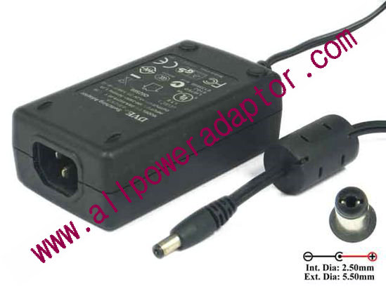 DVE DSA-0421S-05 AC Adapter 5V-12V 5.2V 3.5A, 2.5/5.5mm, C14, New