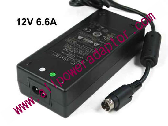 Edac Power EA10952A AC Adapter 5V-12V 12V 6.6A 4p 2-prong