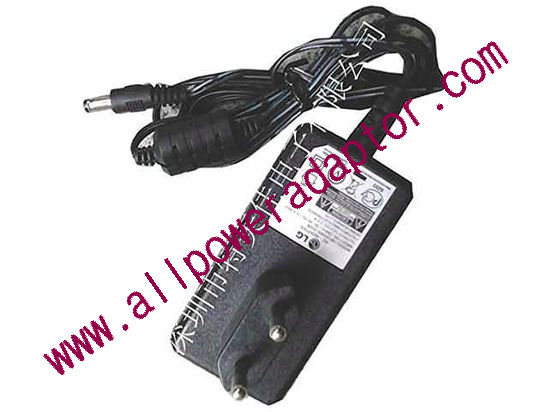 LG AC Adapter 5V-12V 12V 3A, 2.5x5.5mm, EU 2-Pin Plug, New