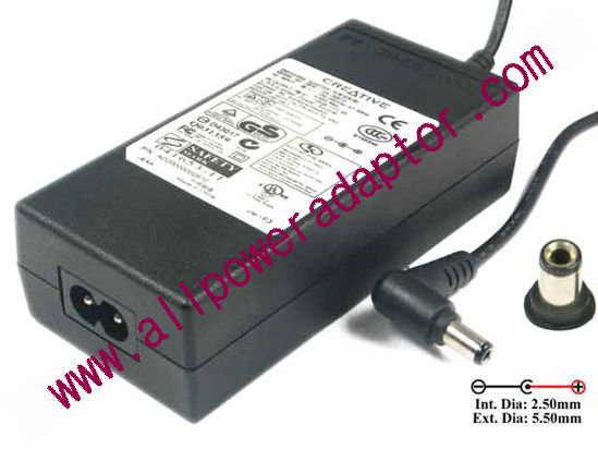 Creative DA-36B12 AC Adapter 5V-12V 12V 3A, 5.5/2.5mm, 2-Prong, New