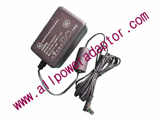 LEI / Leader MU15-C120125-A2 AC Adapter 5V-12V 12V 1.25A, 5.5/2.5mm, US 2-Pin Plug