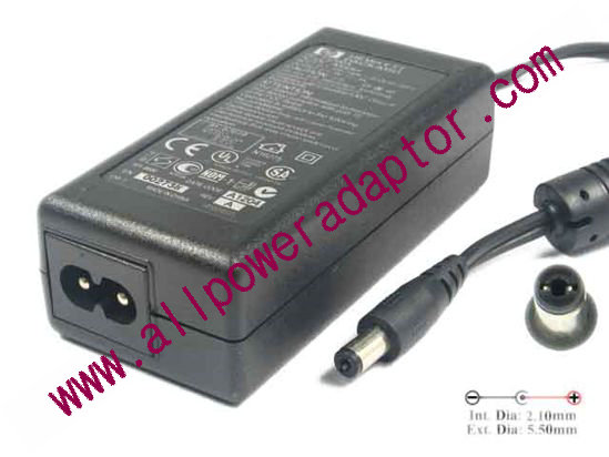 HP AC Adapter 5V-12V 5V 3A, 5.5/2.1mm, 2-Prong, New