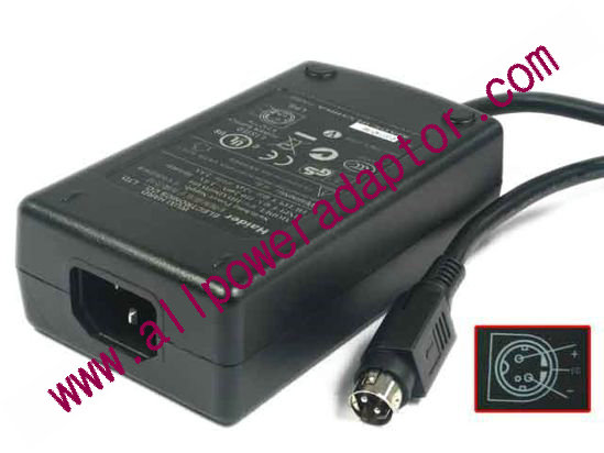 AOK Other Brand AC Adapter 24V 2.5A, 3-Pin Din,C14, New