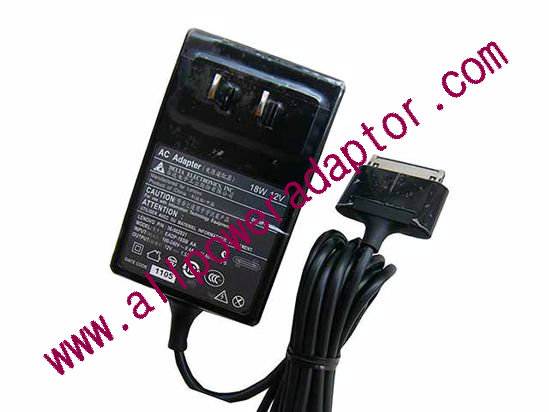 Lenovo LePad Y1011 AC Adapter 5V-12V 12V 1.5A, Flat Tip, US 2-Pin, New