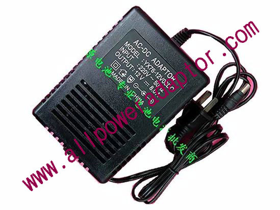 AOK OEM Power AC Adapter 5V-12V 12V 8A, 5.5/2.1mm, US Wired 2-Pin, New