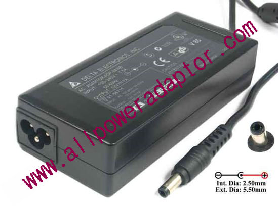 Delta Electronics ADP-84WB AC Adapter 5V-12V 12V 7A, 5.5/2.5mm, 3-Prong , New