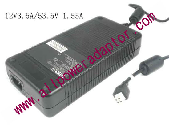 LITE-ON PA-2121-1-LF AC Adapter 5V-12V 12V 3.5A, -53.5V 1.55A, 4-Hole Tip, IEC C14