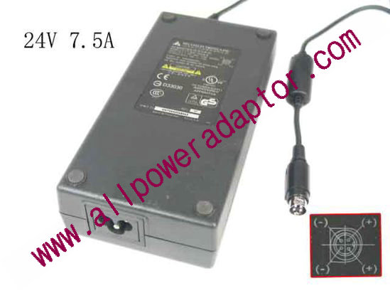 AOK OEM Power AC Adapter 24V 7.5A, P14=