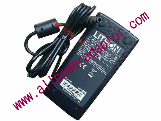 LITE-ON PA-1240-01AD-ROHS AC Adapter 5V-12V 12V 2A, 5.5/2.5mm, 2-Prong, New