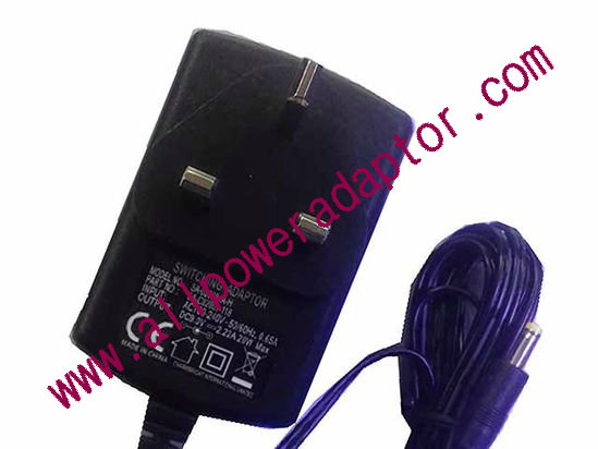 AOK OEM Power AC Adapter 5V-12V 9V 2.2A, 4.0/1.7mm, UK 3-Pin, New