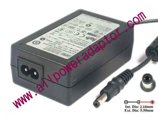 APD / Asian Power Devices DA-36J12 AC Adapter 5V-12V 12V 3A, Barrel 5.5/2.1mm, 2-Prong, New