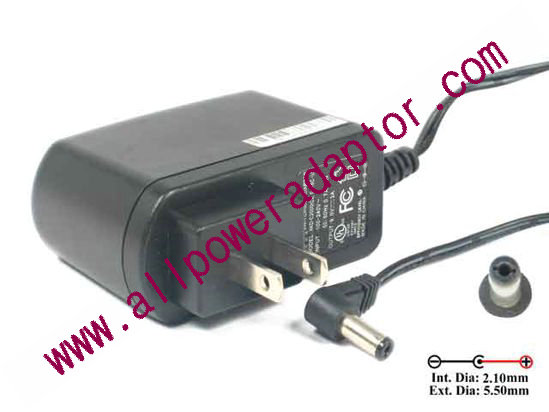 AOK OEM Power AC Adapter 5V-12V 9V 2A, 5.5/2.1mm, US 2-Pin Plug, New