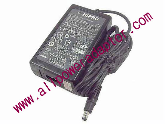 HIPRO HP-A0501R3D1 AC Adapter 5V-12V 12V 4.16A, Barrel 2.5/5.5mm, 2-Prong