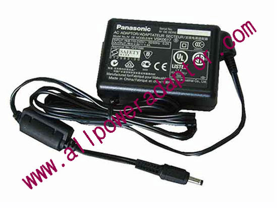 Panasonic BSK0617 AC Adapter 5V-12V 4.9V 1.4A, 4.0/1.7mm, 2-Prong