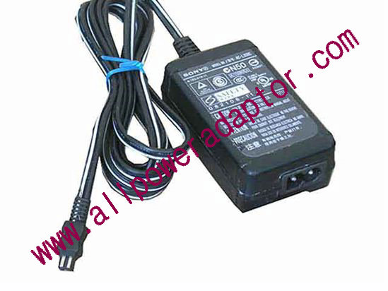 Sony AC Adapter 5V-12V AC-L200C, 8.4V 1.5A, Rectangular Tip, 2-Prong