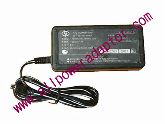 Sony AC Adapter 5V-12V AC-L20A, 8.4V 1.5A, Rectangular Tip, 2-Prong