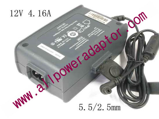 AULT MW115RA1200N05 AC Adapter 5V-12V 12V 4.16A, Barrel 5.5/2.5mm, 2-Prong