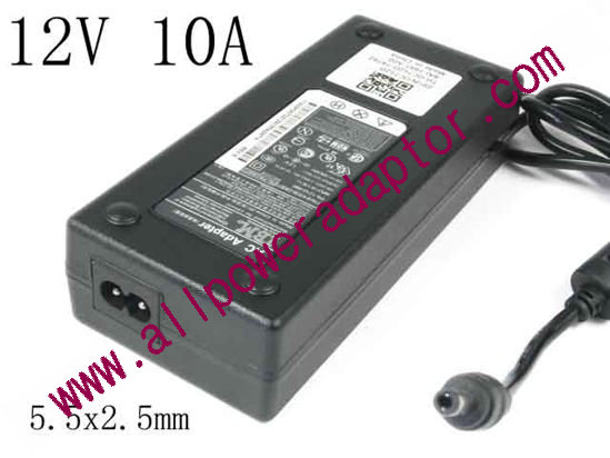 LITE-ON PA-1210-089 AC Adapter 5V-12V 12V 10A, 5.5x2.5mm, 2-Prong, New