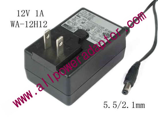 APD / Asian Power Devices WA-12H12 AC Adapter 5V-12V 12V 1A, 5.5.2.1mm, US 2-Pin Plug